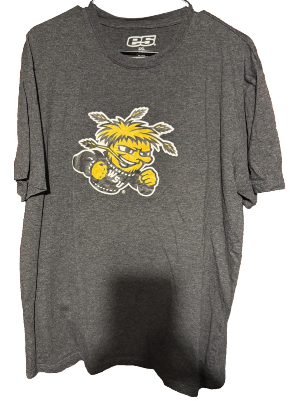 Wichita State Shockers e5 T-Shirt Gray NCAA Men Size XXL